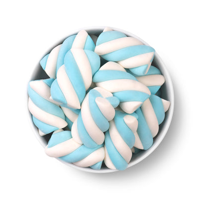 Marshmallow Azul y Blanco Twist Vainilla - 150 g